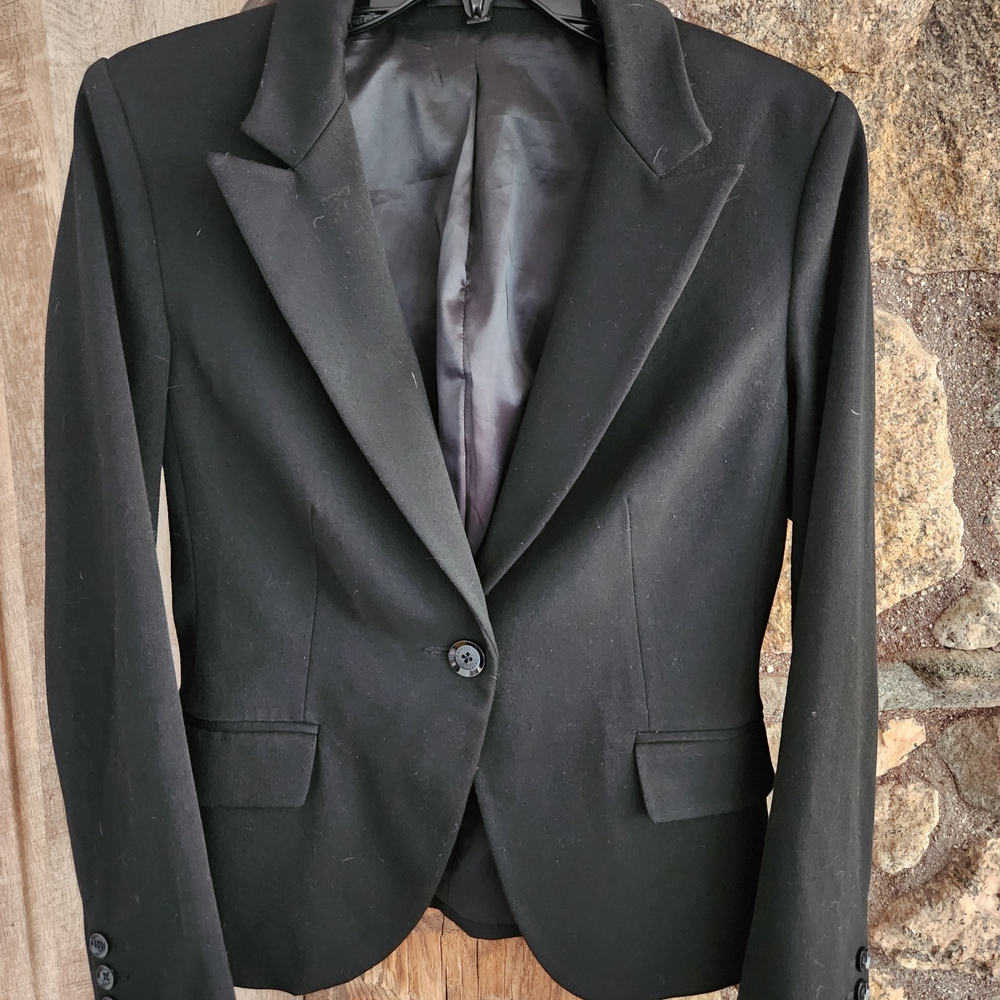 Express Black Blazer with Satin Lapels